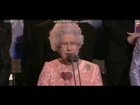 Queen Elizabeth II announces the London 2012 Olympic Games are open!