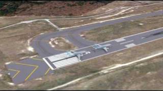 preview picture of video 'Columbia SC Airport Runway degrading animation'