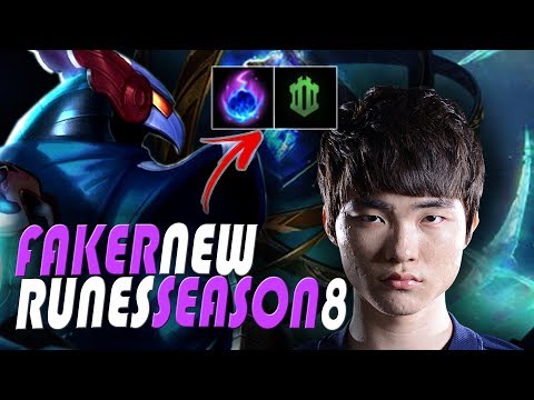 SKT Faker Azir Mid - Season 8 New Runes