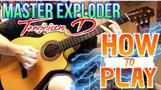 HOW TO PLAY - Master Exploder By Tenacious D - On Acoustic Guitar