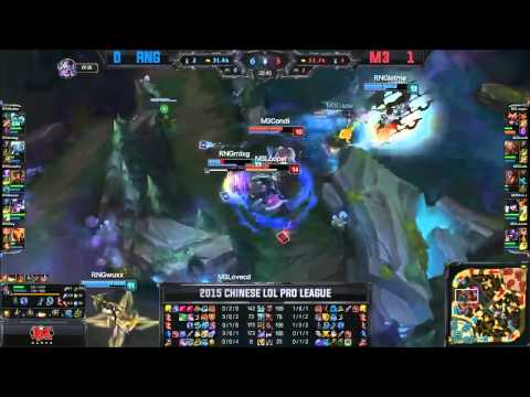 RNG (Wuxx Vayne) VS M3 (Looper Shyvana) Game 2 Highlights - 2015 LPL Summer W6D3