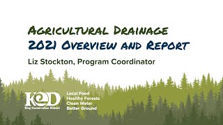 KCD Agricultural Drainage 2021 Overview and Report