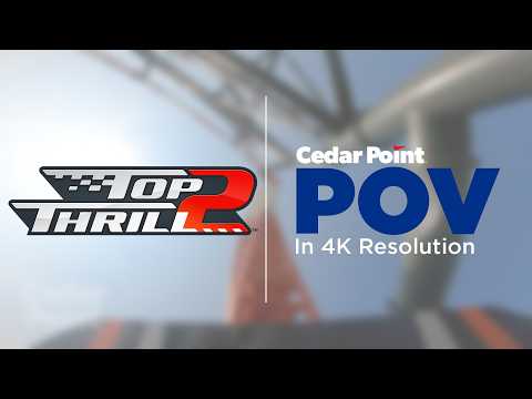 On-ride point of view of Top Thrill 2