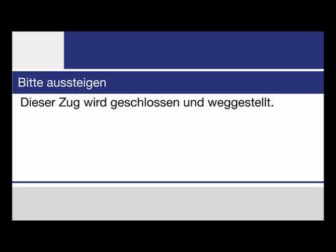 BLS Ansage » Zug wird weggestellt — Bitte aussteigen (D, F, I, E) | SLBahnen