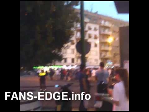 Sevilla hooligans attack Feyenoord