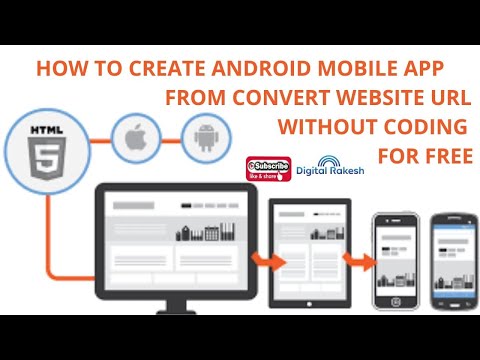 How to create Android mobile app from Convert website URL without coding for FREE