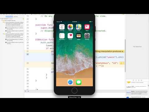 Firebase with iOS 11, Swift 4, and Xcode 9: Setting up Anonymous Login