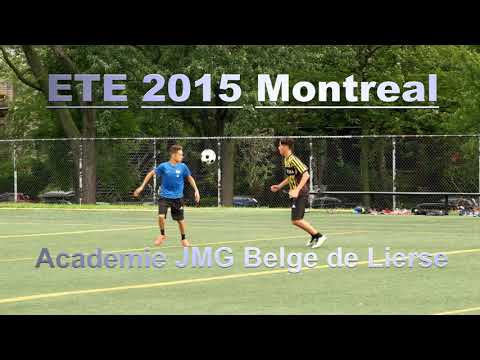 Othman Boussaid académicien JMG de Lierse lors de visite à Montreal l'été 2015.
