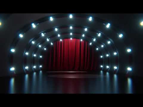 3D Abstract Green Screen Red Carpet Award Curtain Backdrop Stage Hallway Grand Opening  Free footage