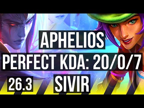APHELIOS & Thresh vs SIVIR & Renata Glasc (ADC) | Perfect KDA: 20/0/7 | EUW Master | 26.3