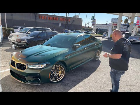 Rare BMW M5 CS Review, Mclaren 765LT in Satin Pearl White.