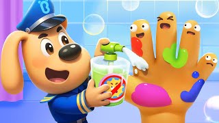 Cuci Tangan ✋🦠 | Ingat Cuci Tangan Sebelum Makan | Kepala Polisi Labrador | BabyBus Bahasa Indonesia