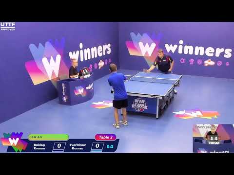 WINners CUP table 2  29.08    Boklag Roman - Tveritinov Roman  20:00
