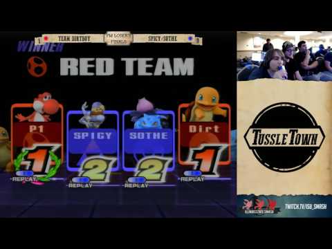 Dirtboy/eyeheartlovetap vs Spicy/Sothe - Tussle Town Doubles Loser's Finals