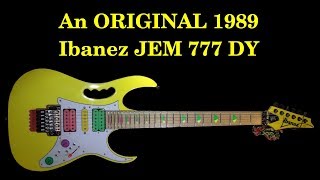 Video thumbnail for An amazing 1989 Ibanez Jem777 Desert Yellow! by Guitar Paul
