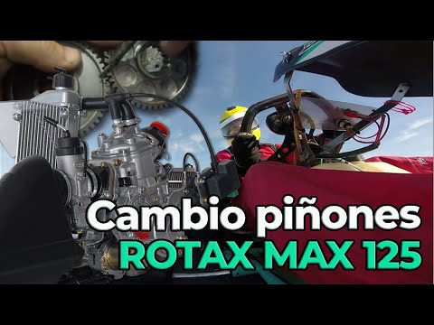 Cambio de piñones rotax max fr125
