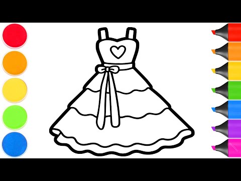 How to Draw a cute Dress | Easy Step by Step Tutorial