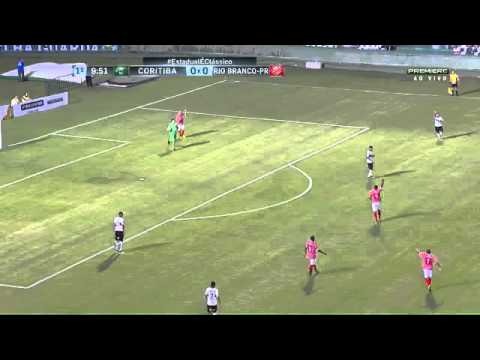 GOL DE DANILO RIOS - CORITIBA X RIO BRANCO - CAMPEONATO CATARINENSE - 2016