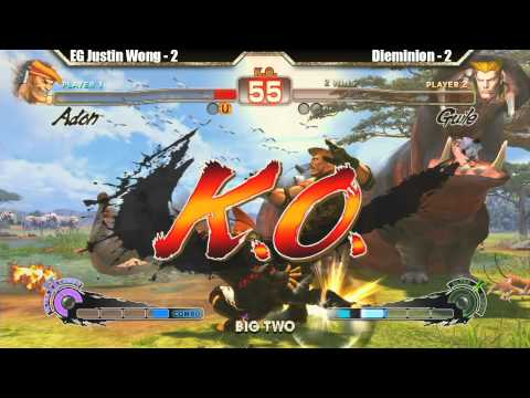 SSF4AE Grand Finals EG Justin Wong vs Dieminion - Big Two Tournament