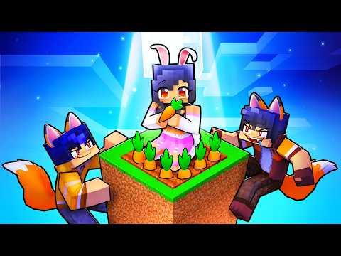ONE BUNNY on a FOX BLOCK in Minecraft!