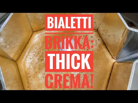 Bialetti Brikka: first time try and get Superb crema!