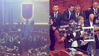 Arnavutluk: Muhalefet milletvekilleri meclisi sis bombalarıyla karıştırdı