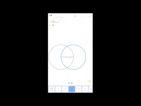 Euclidea - 3. Гамма (Gamma) - 3.8 - Косоугольник