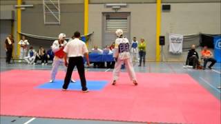 preview picture of video 'Ali Taekwondo semi final Roeselare'