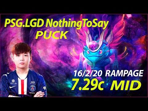 PSG.LGD NothingToSay 7.29c  PUCK /Dota 2 Pro игра