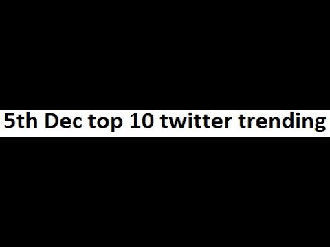 Today's top 10 trending on twitter
