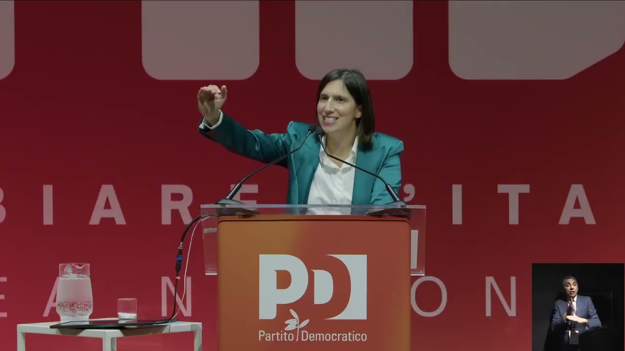 ELLY SCHLEIN IN DIRETTA DALL'ASSEMBLEA NAZIONALE DEL PARTITO DEMOCRATICO