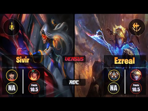 Cody Sun SIVIR (ADC) [Lethal Tempo] VS EZREAL - Challenger NA Patch 10.5