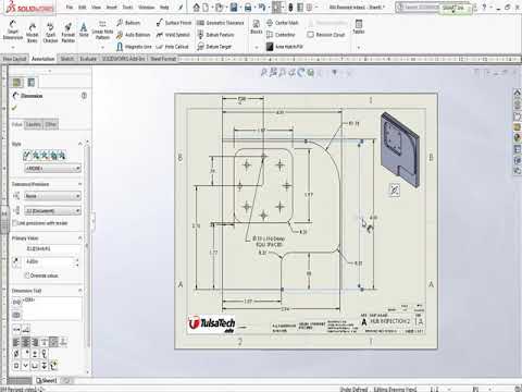 Solidworks Creating a Blueprint from a Model