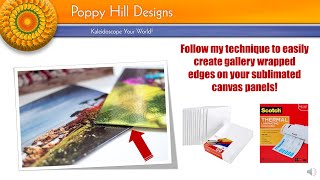 How to Sublimate on Canvas Using Lamination Sheets and Wrapping the Edges for a Professional Look.