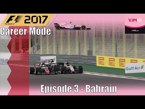 F1 2017 Career Mode Part 3 - Bahrain (Reliability Problems)