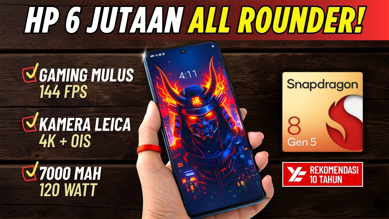5 HP ALL ROUNDER 6 JUTA (GAME + KAMERA) TERBAIK! Maret 2026