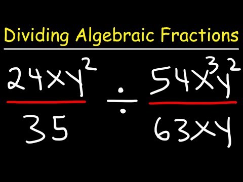 Dividing Algebraic Fractions