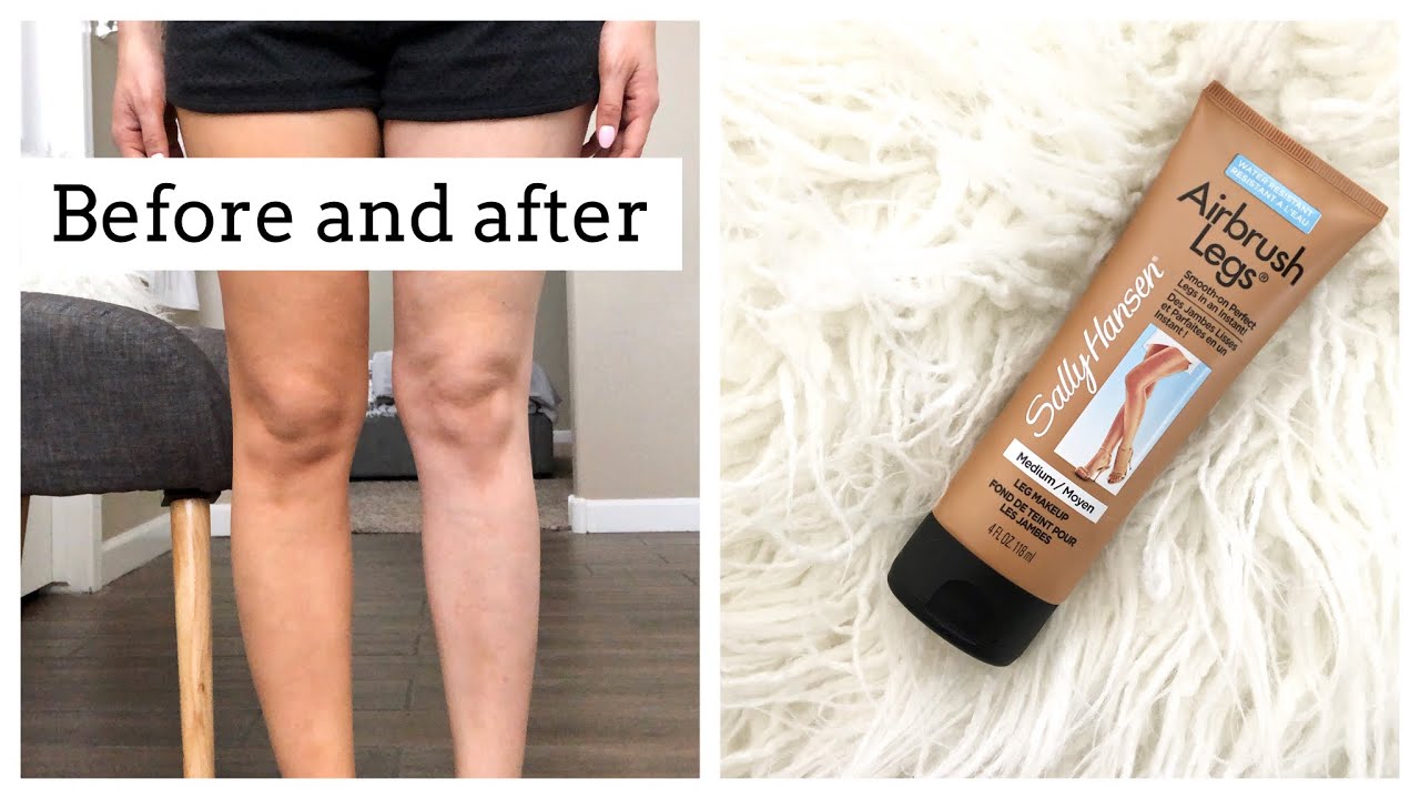 Body Foundation Review | Sally Hansen airbrush legs | application tutorial
