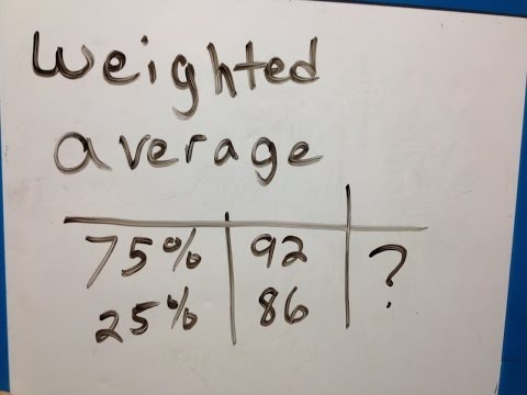 image-How do you calculate a weighted average?