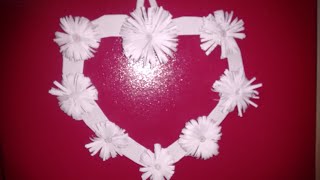சாதாரண காகிதத்தில் செய்த அழகான  தோரணம்/DIY WALL HANGING FROM NORMAL PAPER
