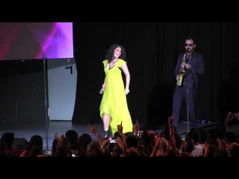 ESCKAZ in Madrid: Timebelle (Switzerland) doing Epic Sax Guy at Eurovision-Spain Pre-Party