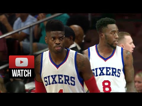 Nerlens Noel & Tony Wroten Full Highlights vs Hornets (2014.10.08) - 25 Pts, 15 Reb, 10 Ast Total!