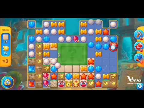 Fishdom. 3454 super hard level no boosters and diamonds. 13 moves