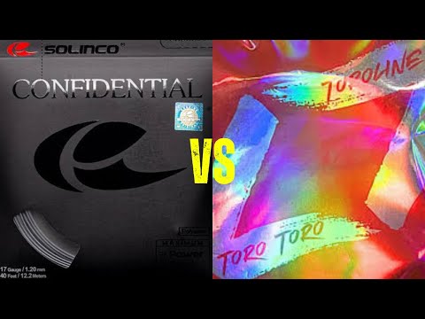 Toroline Toro Toro vs Solinco Confidential…Which is the better shaped string??#tennis
