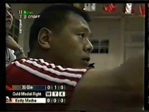 Xi Qin (CHN) vs Ketty Mathe (FRA). Чемпионат мира по дзюдо среди юниоров 2006. +78 кг. Финал.