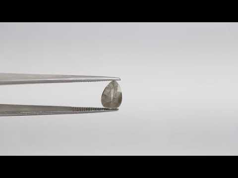 0.97 ct 9.0 x 6.0 mm pear shaped Salt and pepper diamond natural loose pear diamond