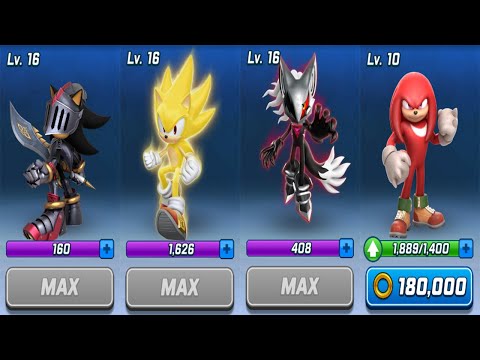 Sonic Forces Speed Battle - Max Level Runners and Challenger Movie Knuckles - Android Gameplay