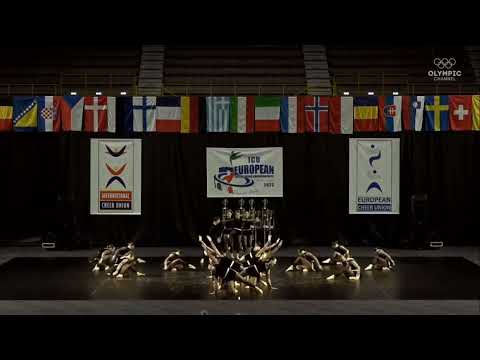 SENIOR TEAM CHEER JAZZ SLOVENIA. ICU EUROPEAN CHEERLEADING CHAMPIONSHIPS 2023.