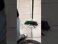 How to use the broom and dust pan