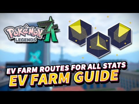 Pokemon Legends Z-A EV FARMING ROUTES for every stat (EV Train Spots Guide)